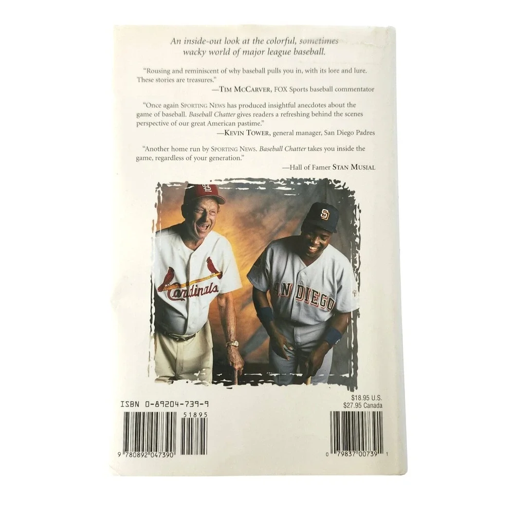 Baseball Chatter Sporting News Books Hardcover Vintage 2004‎ MLB Stories